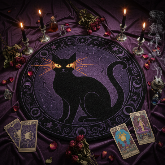 Black Cat Rug