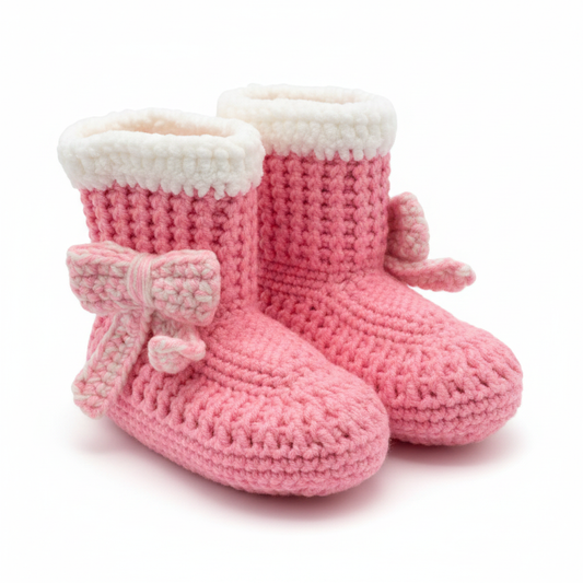 Custom Crochet Slippers Clean Product Shot