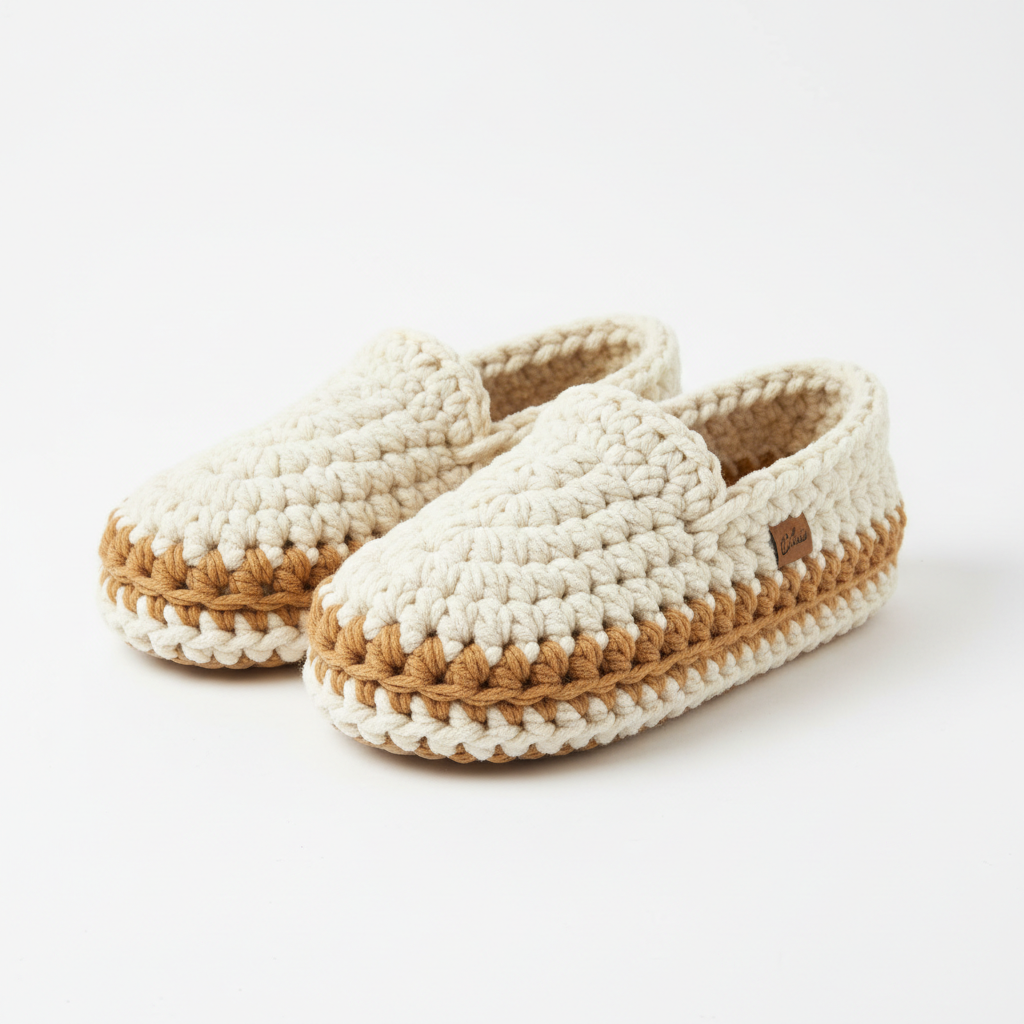 Crochet Moccasin Slippers