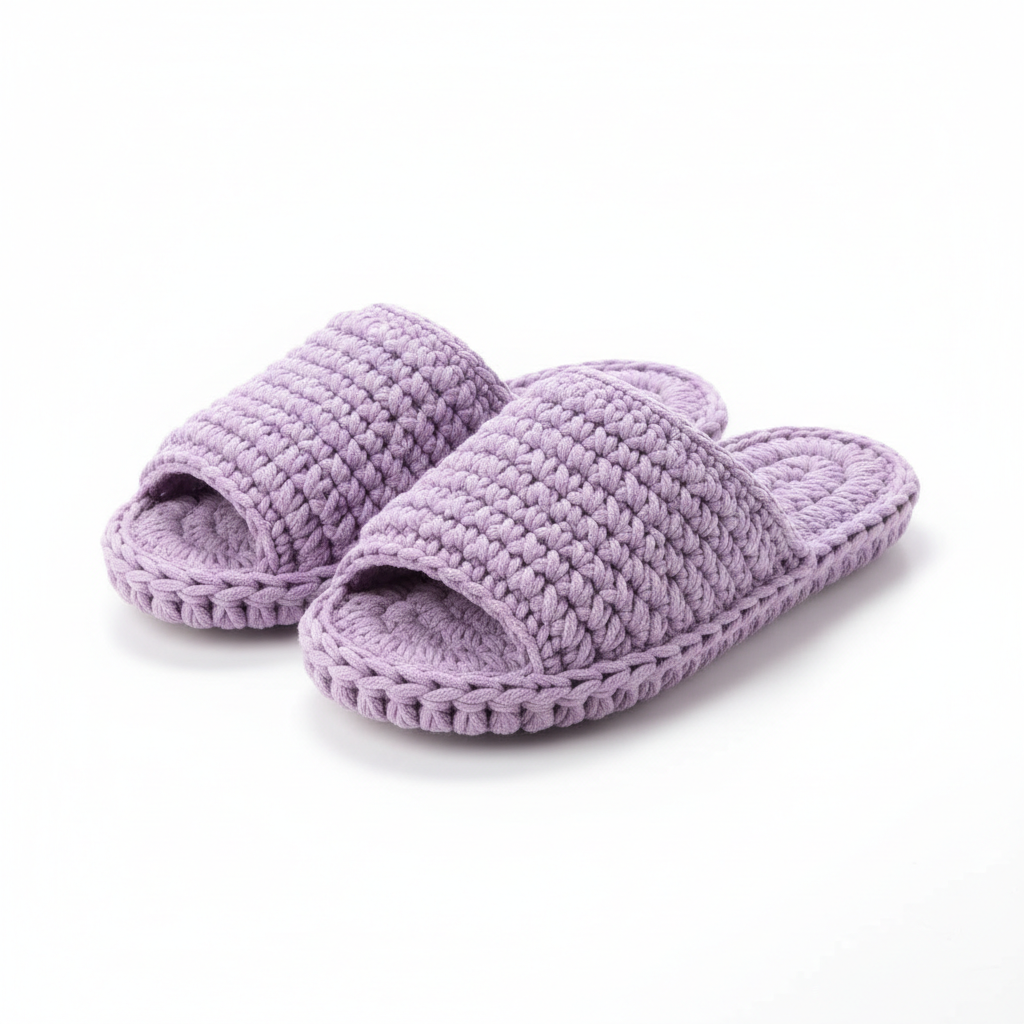 Crochet Slide Slippers