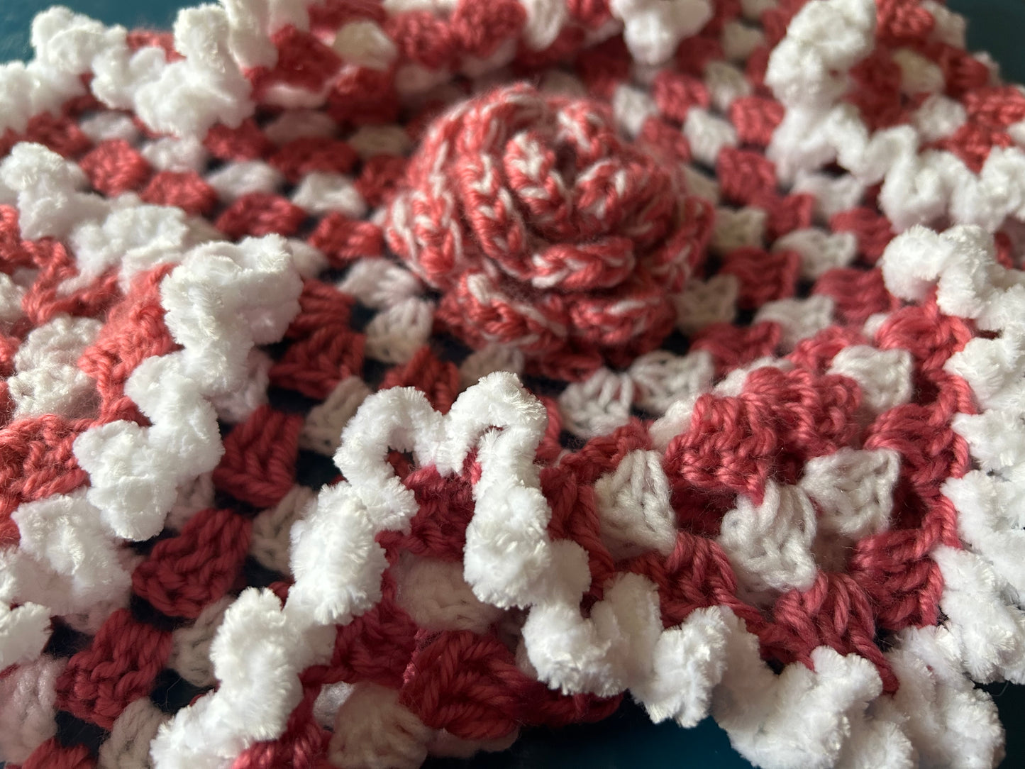 Handcrafted Crochet Animal Lovey Security Blanket