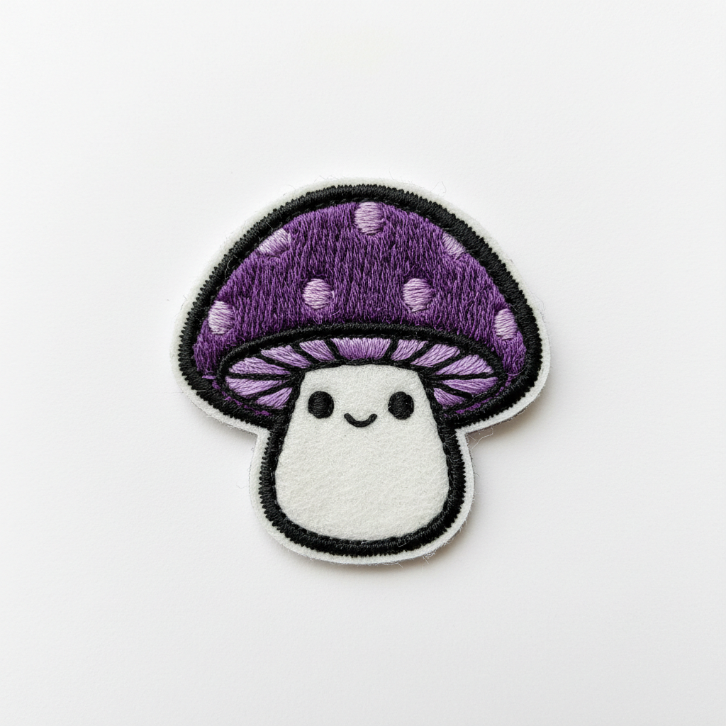 Mushroom Embroidered Patch