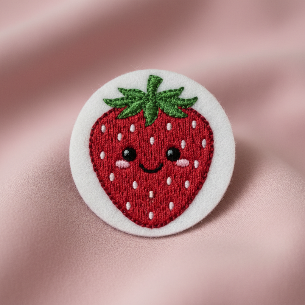 Strawberry Embroidered Patch